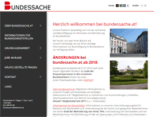 Tablet Screenshot of bundessache.at